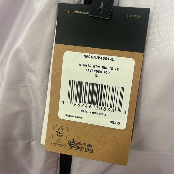 The North Face Women's Warn Insulated Vest, Size XL, NWT - Picture 7 of 10